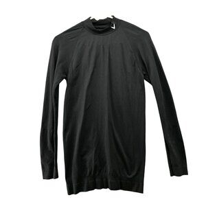 Callaway Weather Series Mock Neck Long Sleeve Golf Shirt Mens L/XL Black Fitted